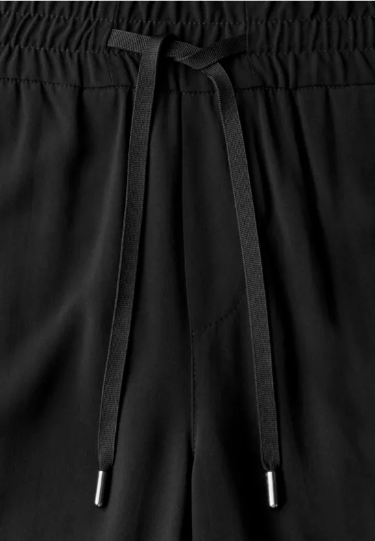 STREET ONE Loose Fit Broek Voor Dames In Zwart BONNY STREET ONE STREET ONE Loose Fit Broek Voor Dames In Zwart BONNY STREET ONE