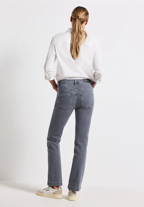 Bootcut Jeans light steel grey washed