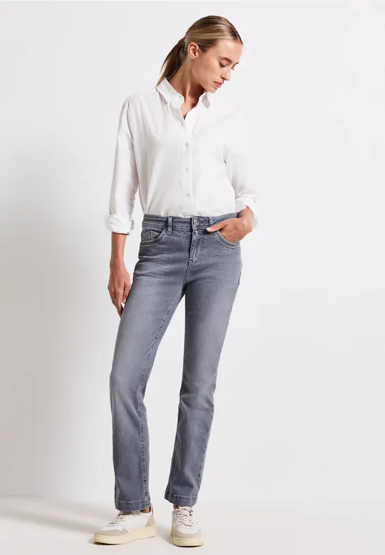 Bootcut Jeans light steel grey washed