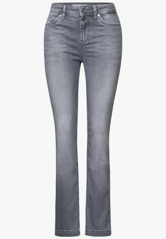 Bootcut Jeans light steel grey washed