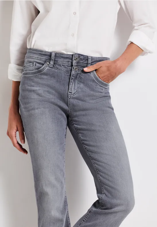 Bootcut Jeans light steel grey washed