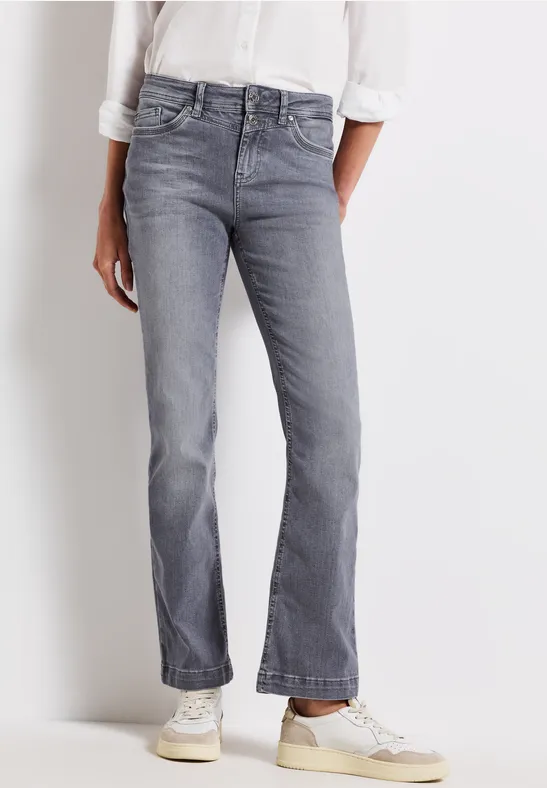 Bootcut Jeans light steel grey washed