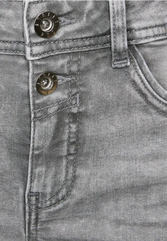 Straight Leg Jeans light ice grey washed