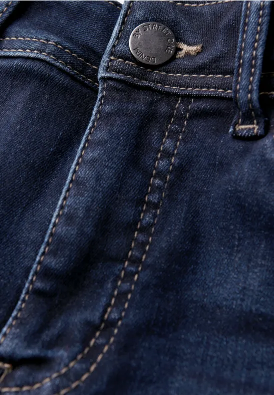Wide Leg Jeans deep indigo soft washed