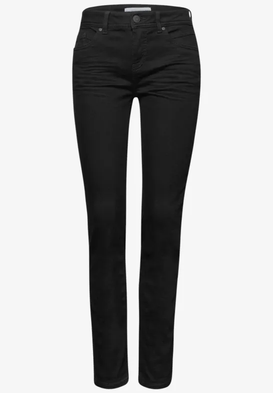 Casual Fit Jeans black clean washed