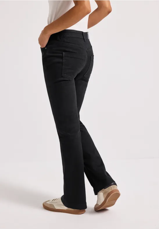 Bootcut Jeans black clean washed