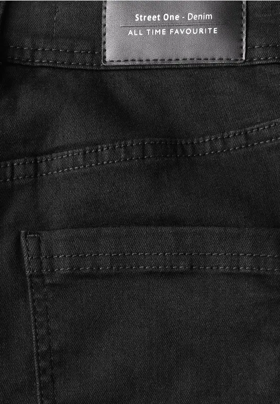 Bootcut Jeans black clean washed