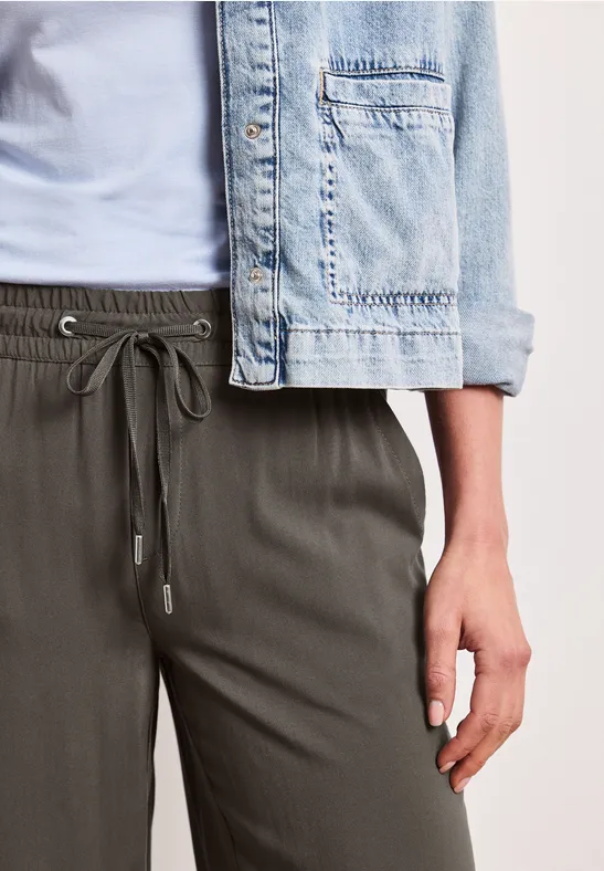 Broeken met wijde pijpen nomad brown