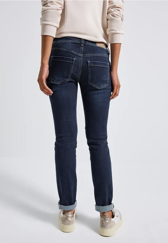 Low Waist Jeans deep indigo soft washed