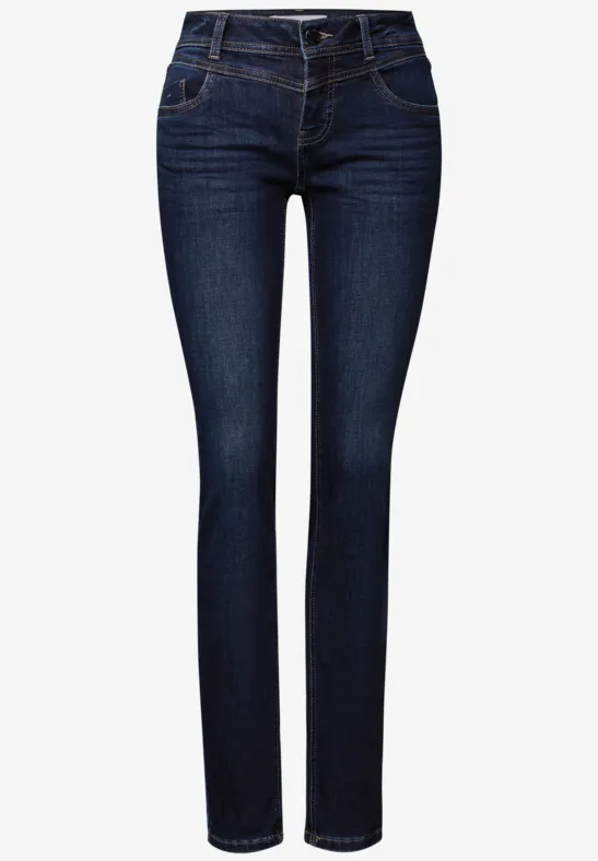 Low Waist Jeans deep indigo soft washed