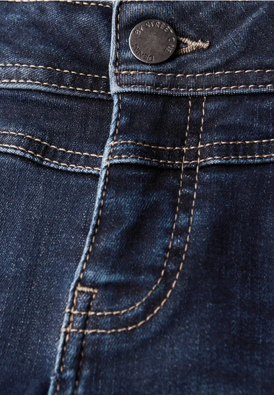 Low Waist Jeans deep indigo soft washed