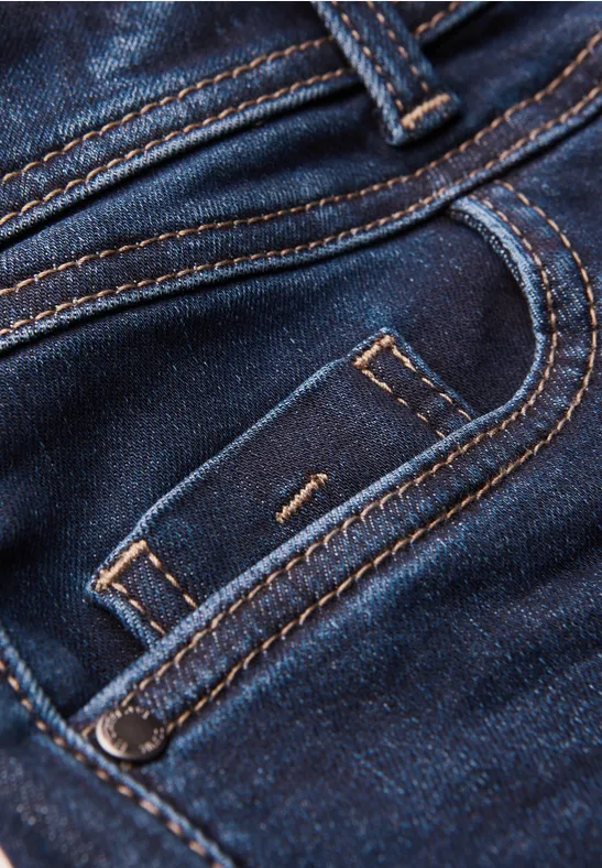 Low Waist Jeans deep indigo soft washed