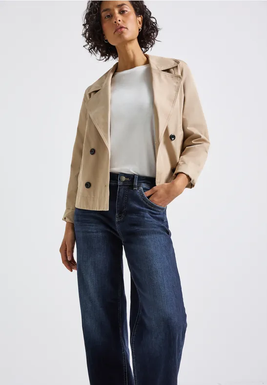 Wide Leg Jeans deep indigo soft washed