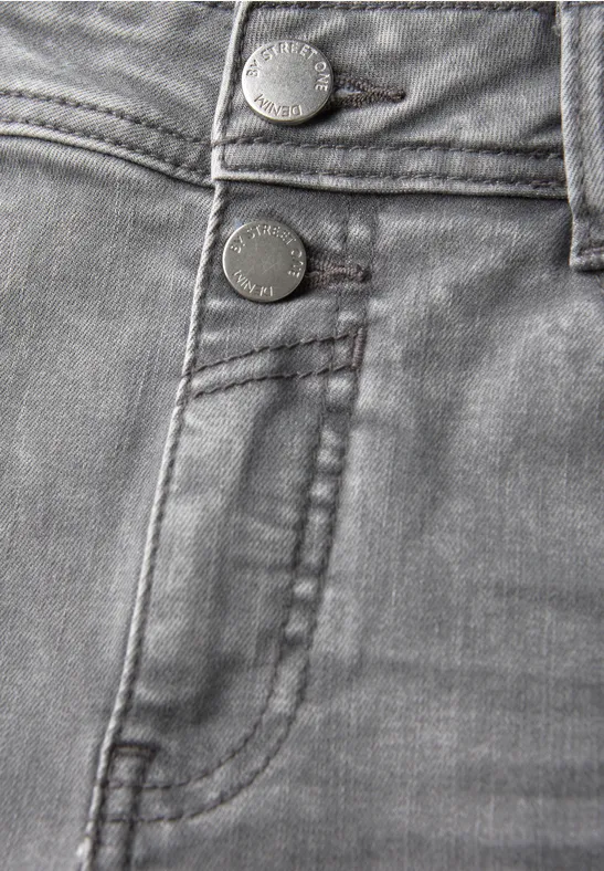 Straight Leg Jeans light grey random washed