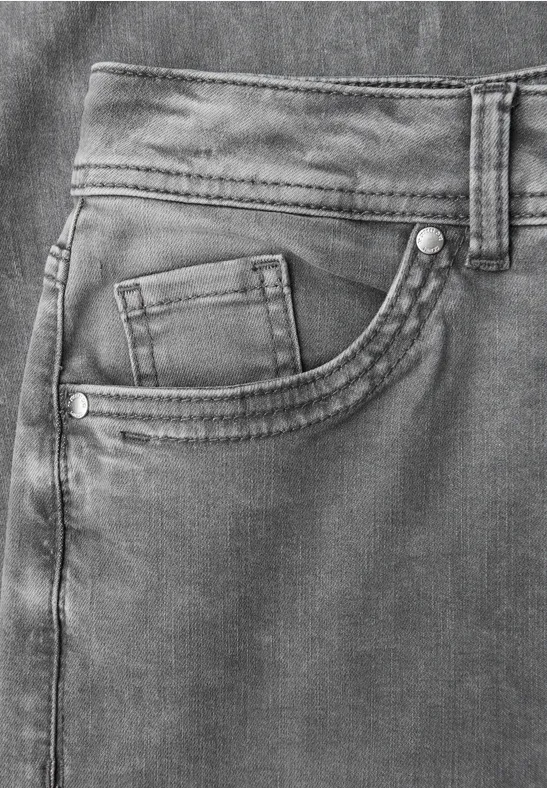 Wide Leg Jeans light grey random washed
