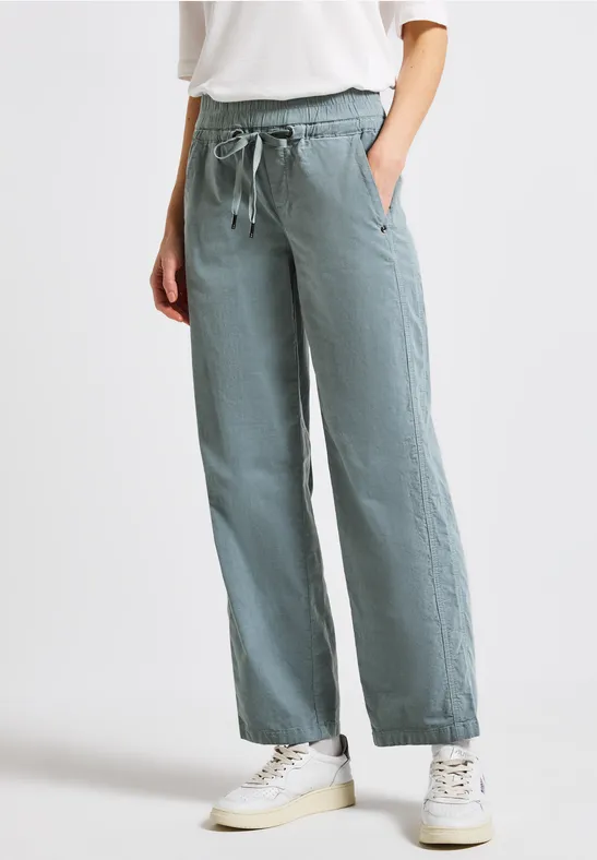Washed Look Cordhose washed blue