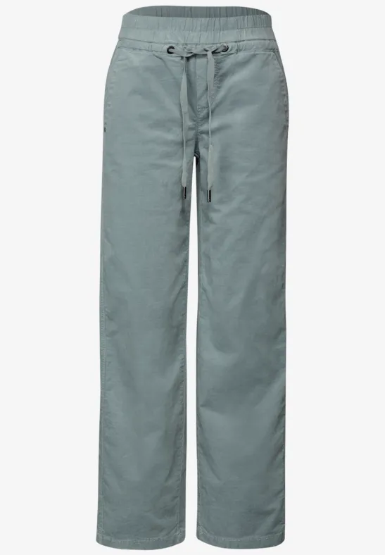 Washed Look Cordhose washed blue