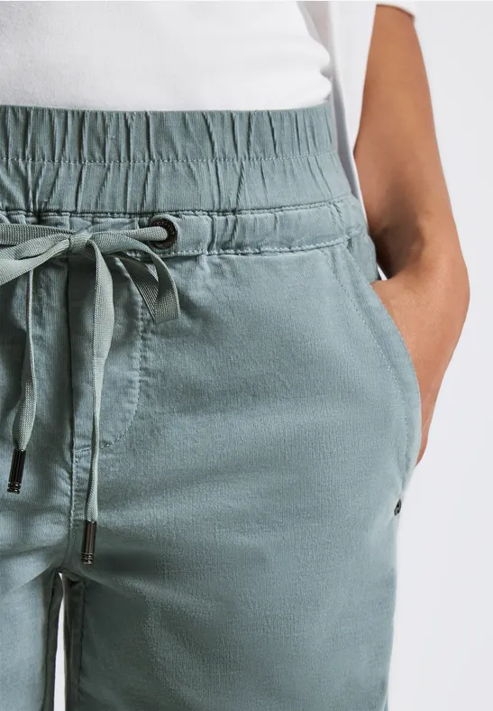 Washed Look Cordhose washed blue
