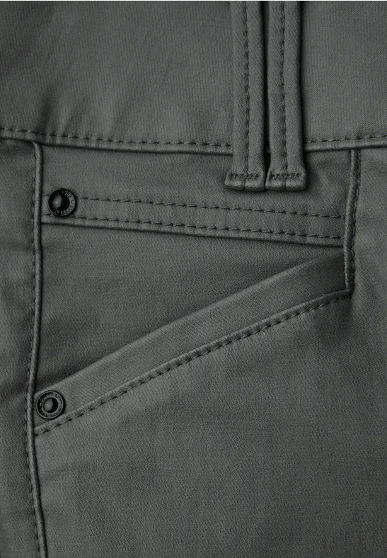 Slim Fit Coated Hose balsam green