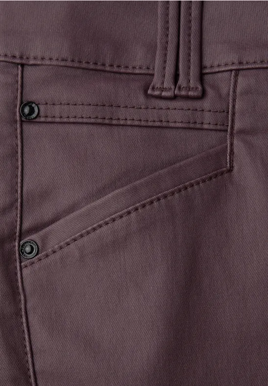 Slim Fit Coated Hose velvet berry