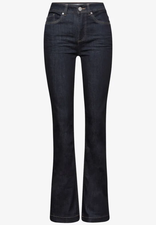 Rinsed Bootcut Jeans rinsed dark blue