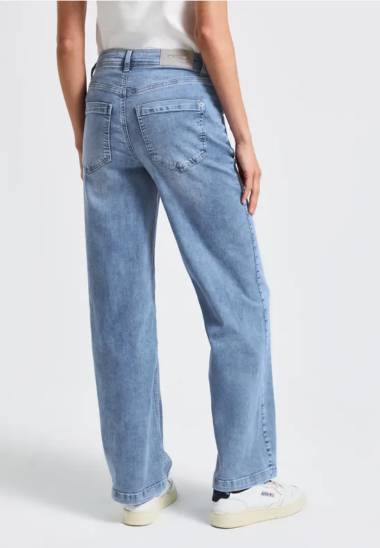 Wide Leg Jeans Light blue washed