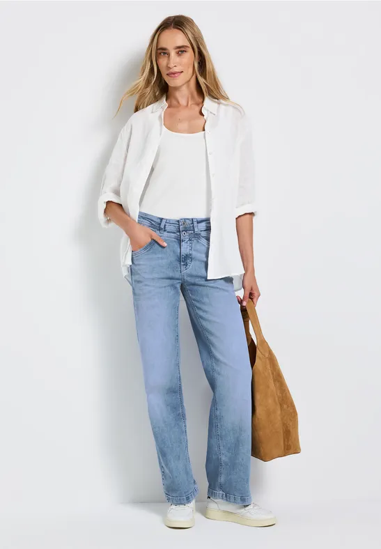 Wide Leg Jeans Light blue washed