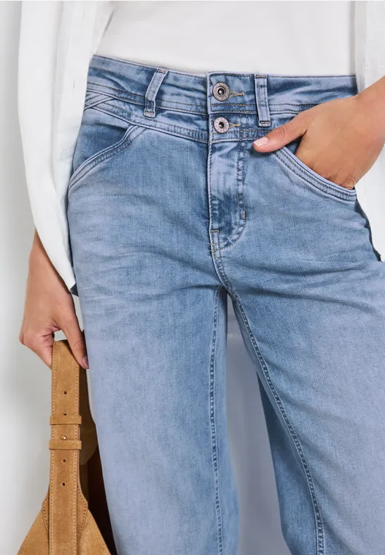 Wide Leg Jeans Light blue washed