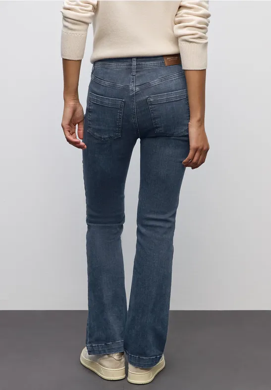 Bootcut Jeans blue black random washed