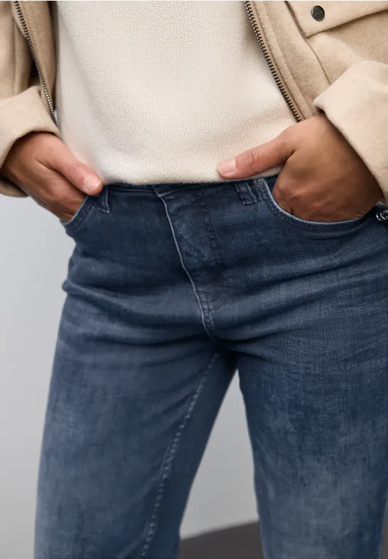 Bootcut Jeans blue black random washed