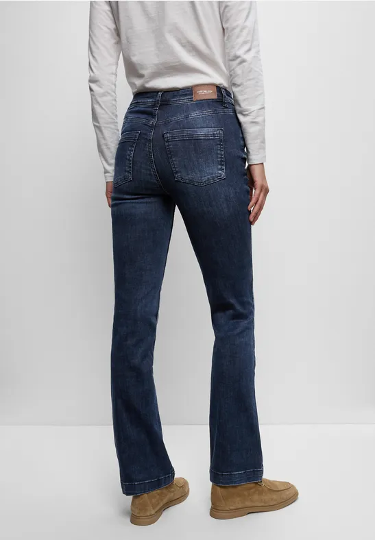 Bootcut Jeans blue black random washed