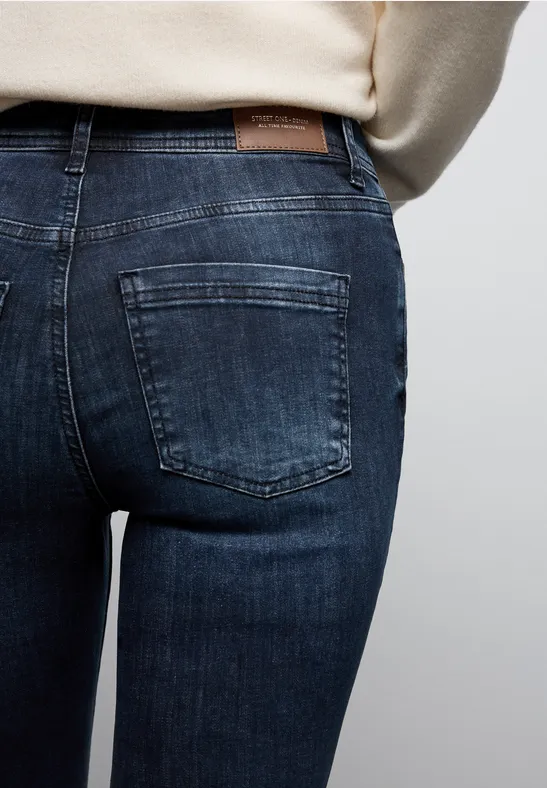 Bootcut Jeans blue black random washed