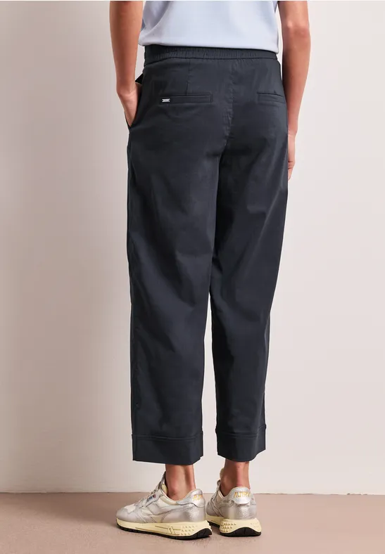 Pantalon Casual Fit avec turn-up deepwater blue