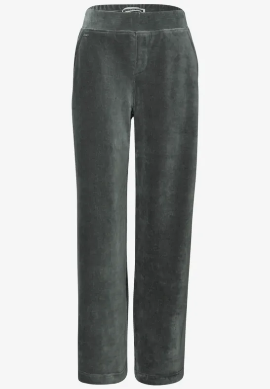 Straight Leg Cordhose balsam green