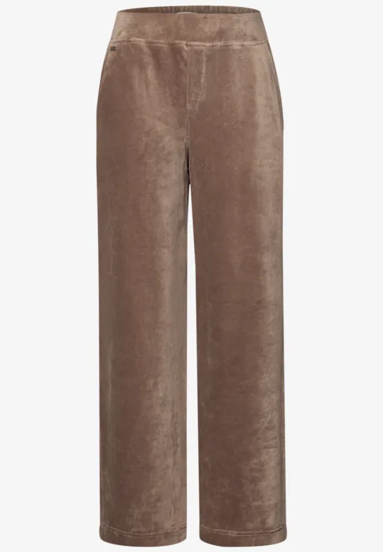 Straight Leg Cordhose silk brown