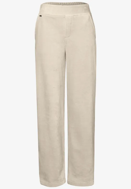 Straight Leg Cordhose malted beige