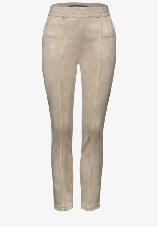 Velours Hose dark morn beige