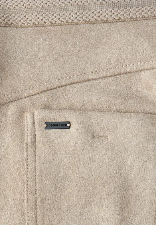 Velours Hose dark morn beige