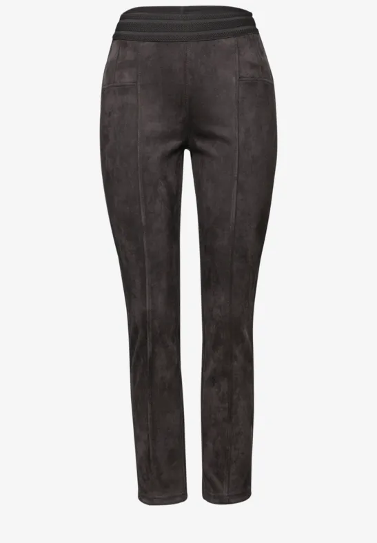 Velours Hose darkest brown