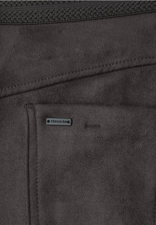 Velours Hose darkest brown