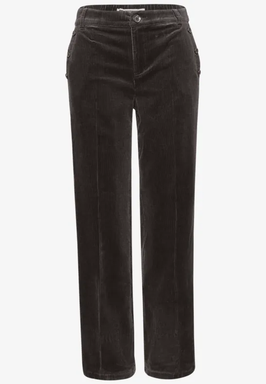 Straight Leg Cordhose darkest brown