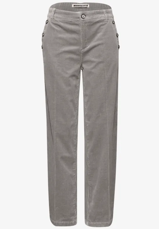 Straight Leg Cordhose cinder grey