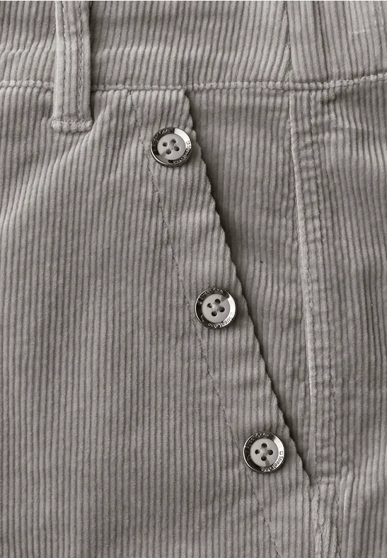 Straight Leg Cordhose cinder grey