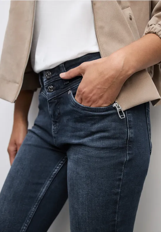 Slim Fit Jeans blue black washed