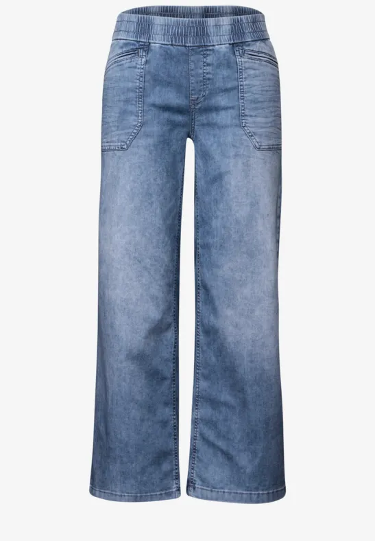 Jeans Culotte Medium Blue Wash