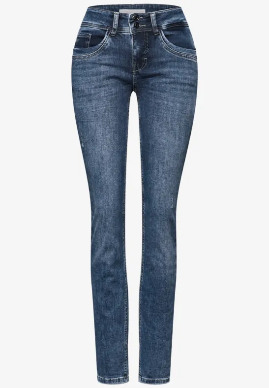 Casual Fit Jeans mid blue authentic washed