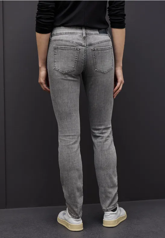 Casual Fit Jeans mid grey washed