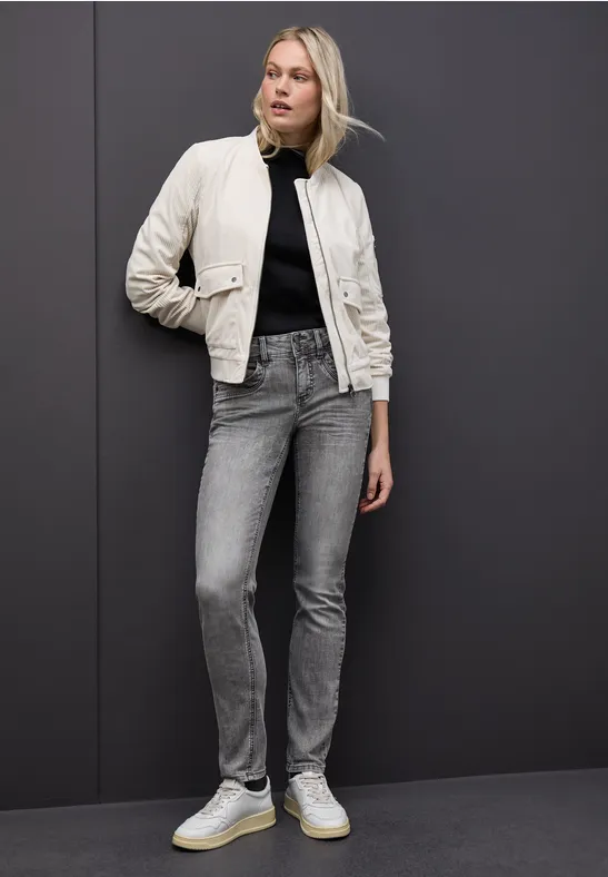 Casual Fit Jeans mid grey washed