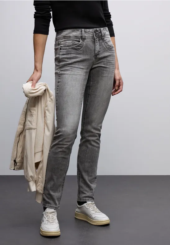 Casual Fit Jeans mid grey washed