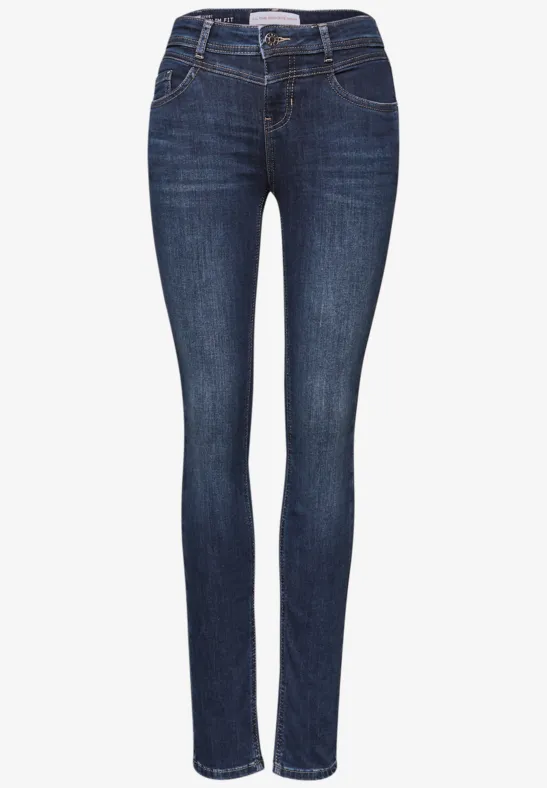 Slim Fit Jeans dark indigo soft washed